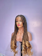 FRENCH CURLY BRAIDED WIG